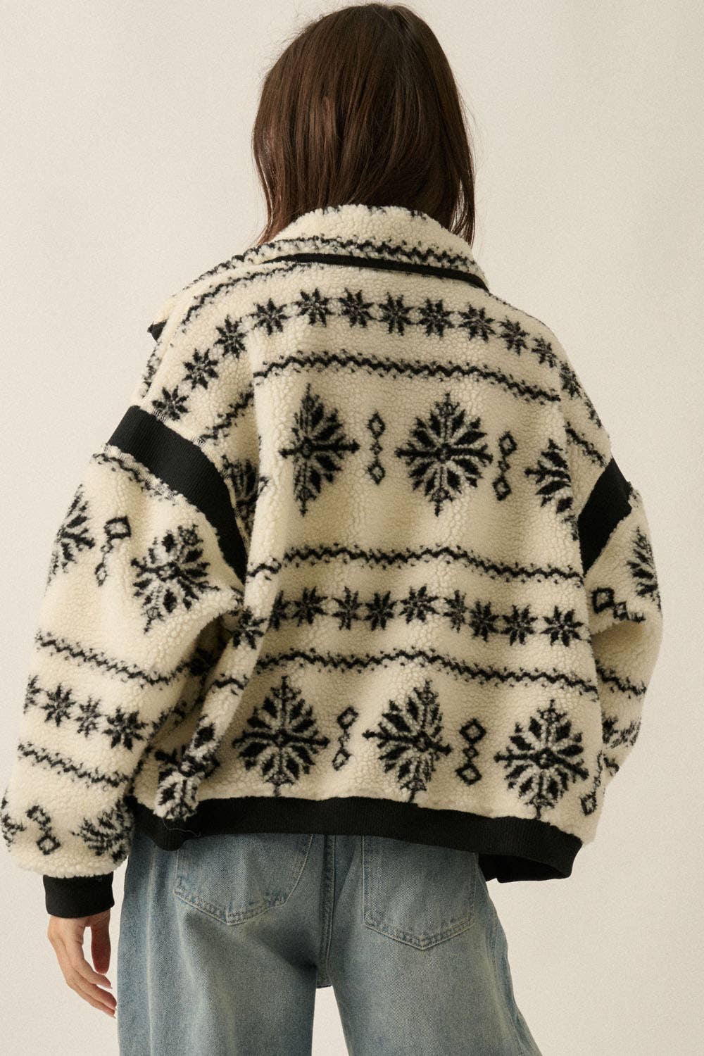 Faire Isle Sherpa Fleece Jacket
