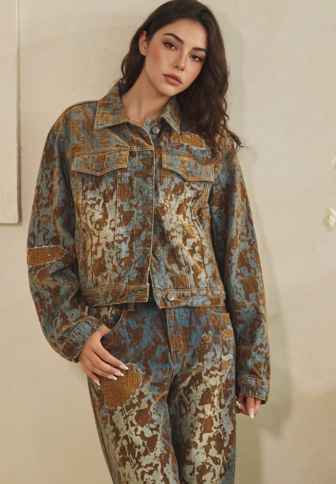 Burnout Denim Jacket