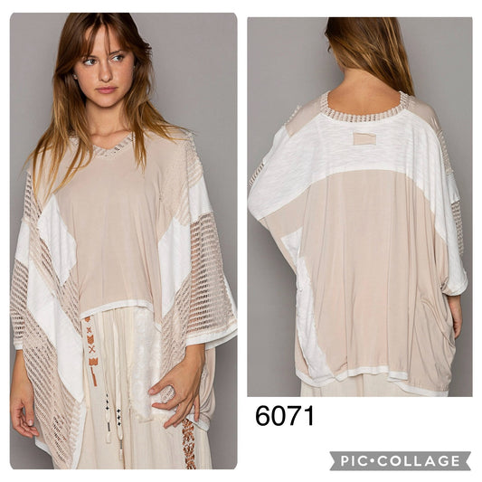 Hi Low Mixed Media Top