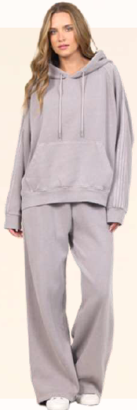 Bubble pant with side stripe detail Taupe