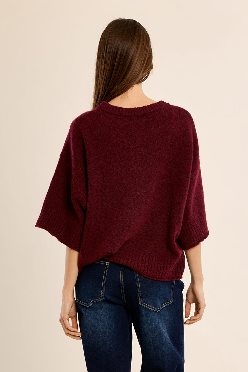 Crew Neck Sweater Red