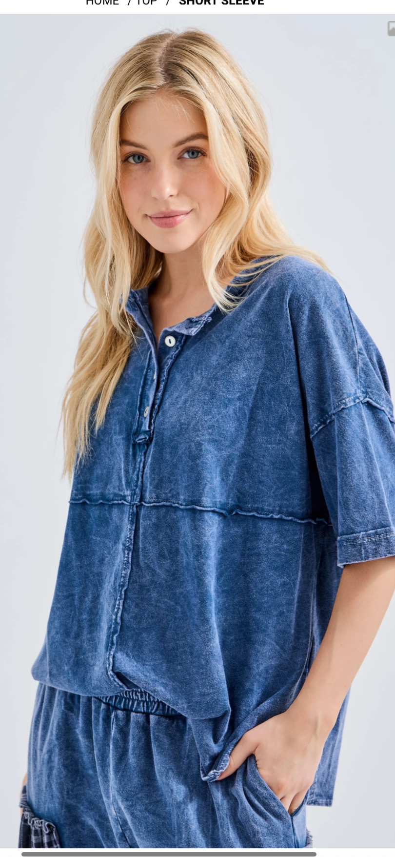 Mineral Washed Henley
