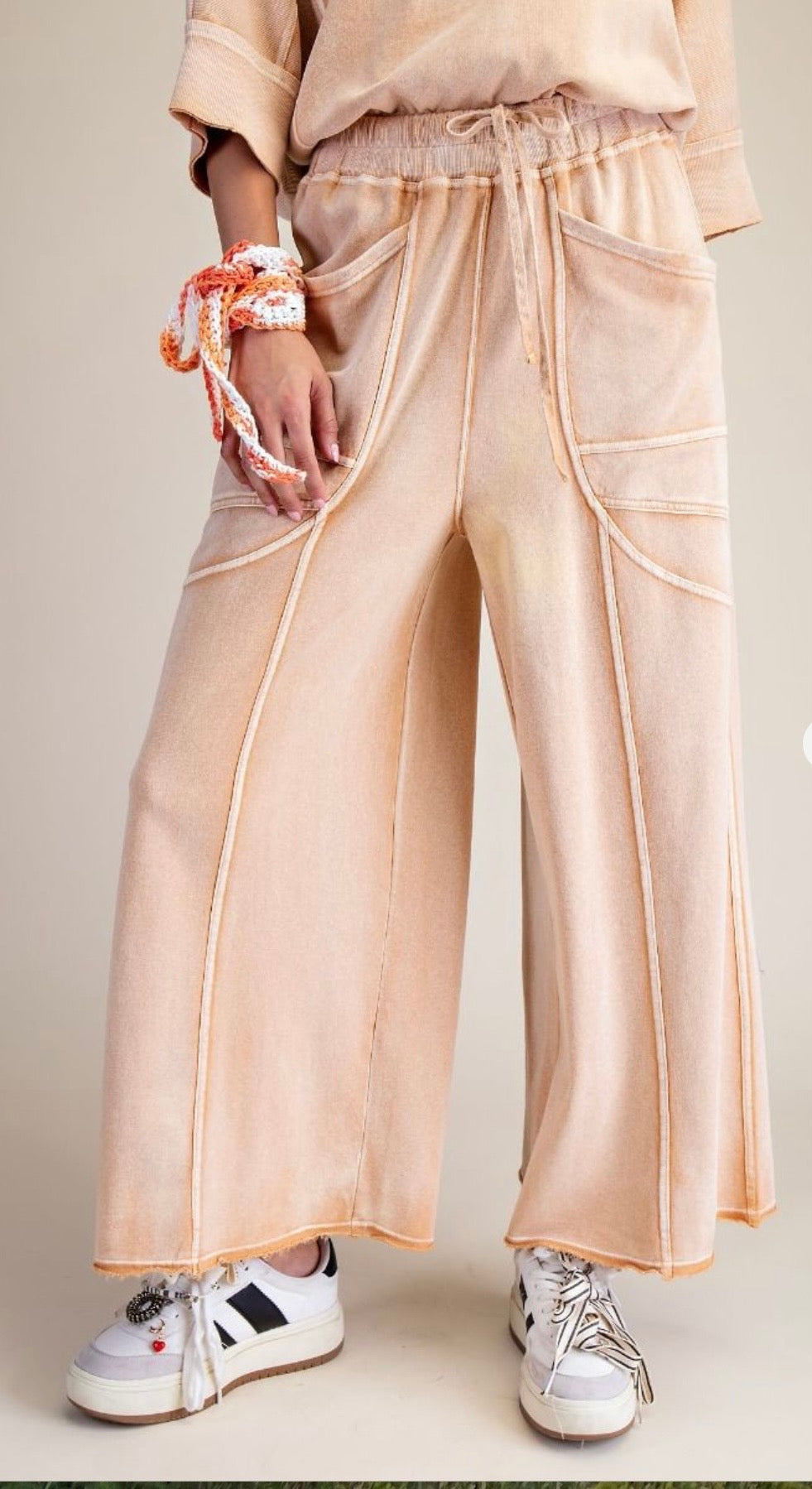 MONKEY WASHED TERRY PANTS