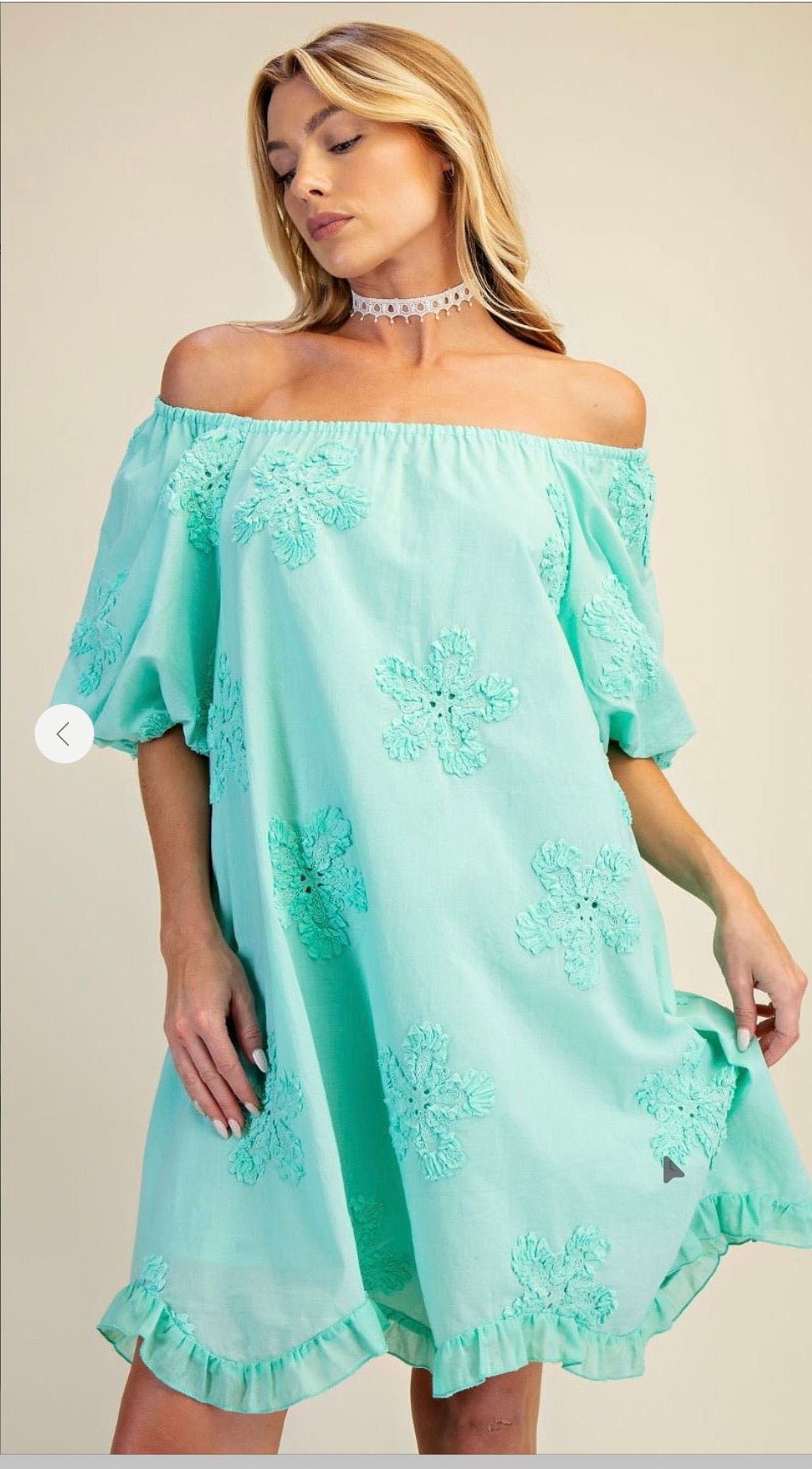 EMBROIDERY DETAILINING COTTON DRESS