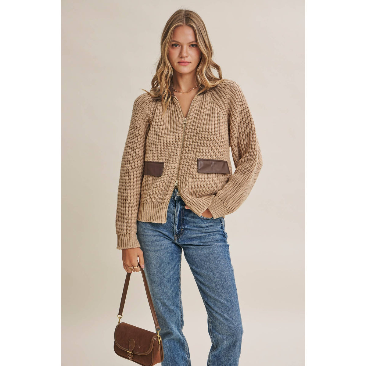 2 way Vegan Sweater Jacket