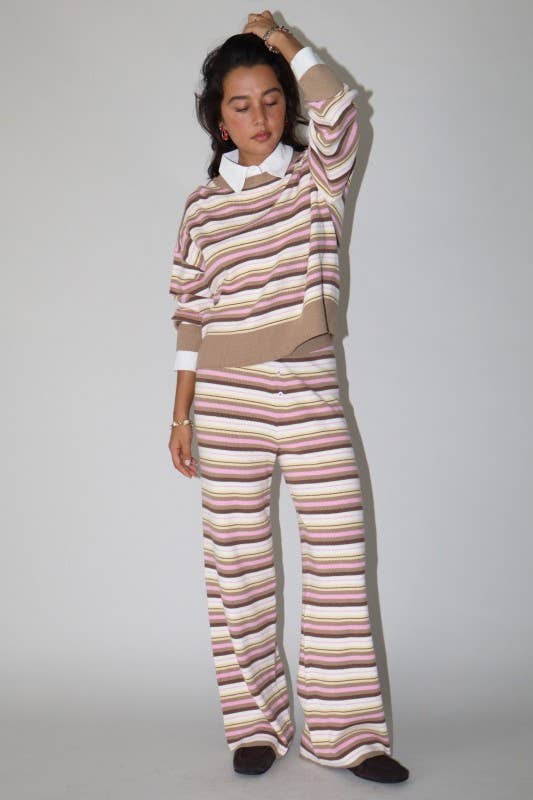 Multi Stripe Knit Top