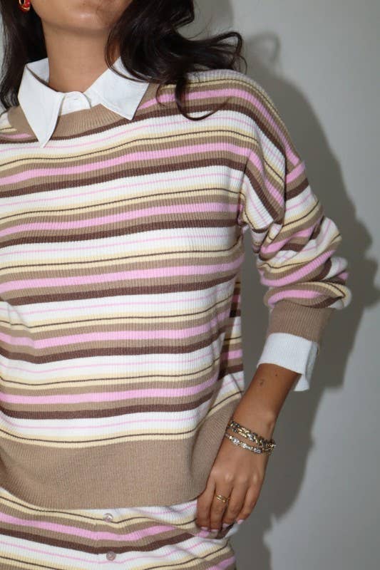 Multi Stripe Knit Top