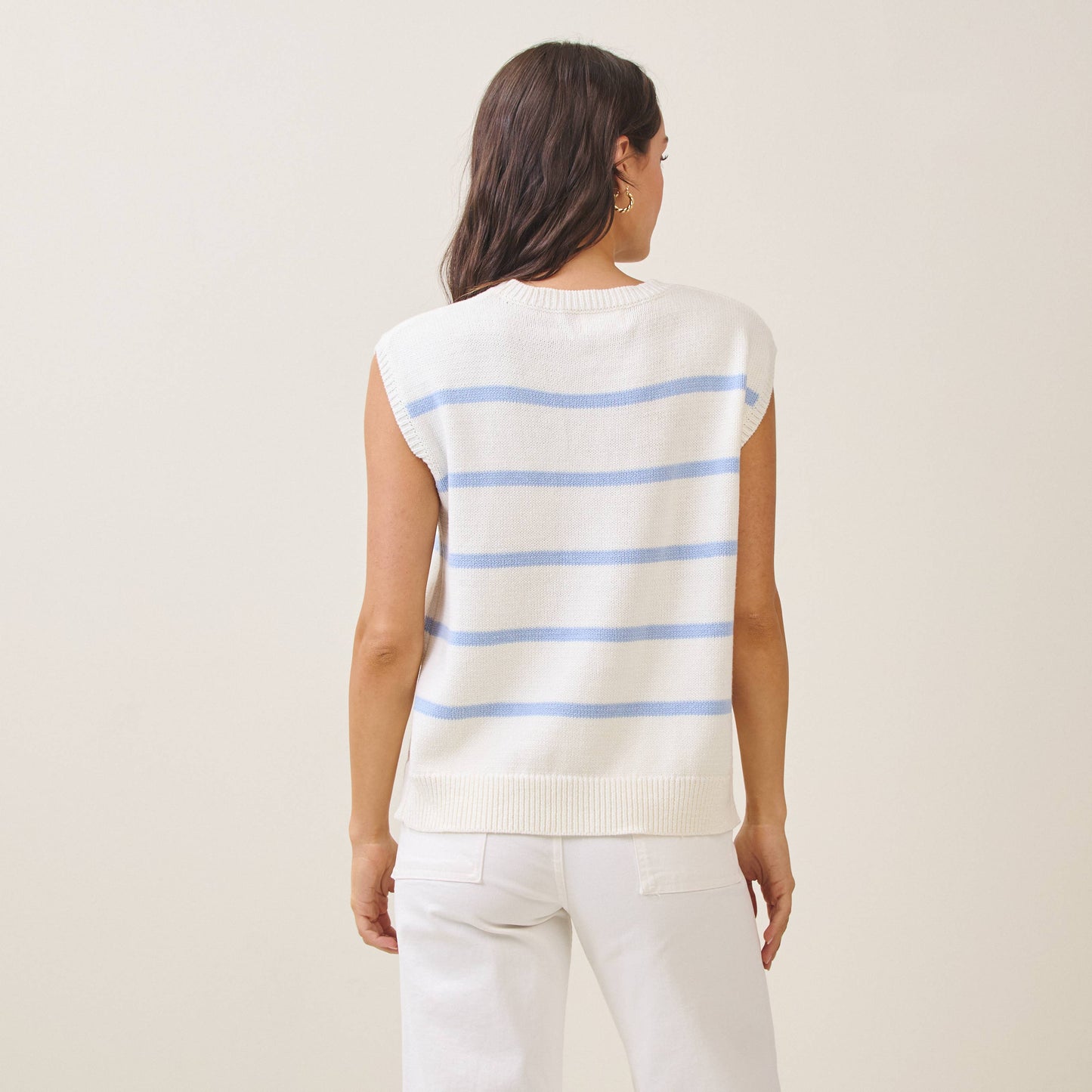 Striped lobster sweater vest