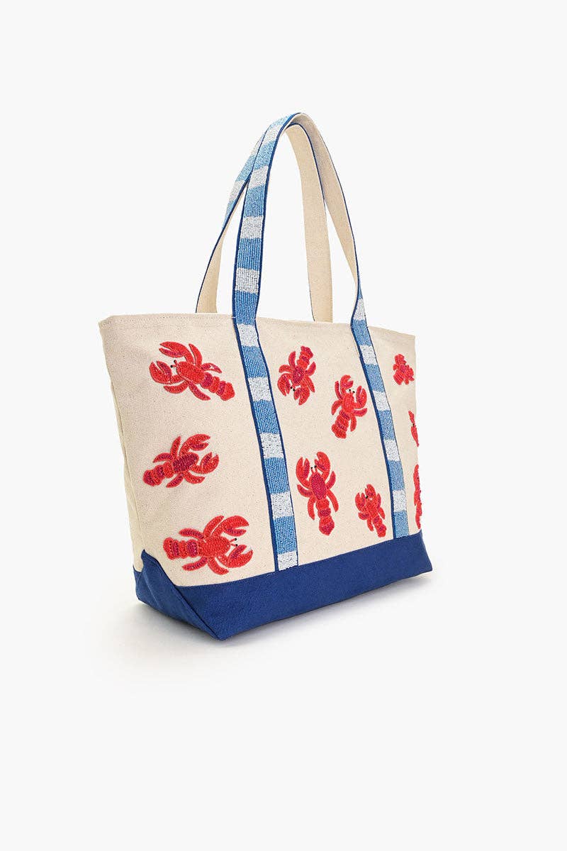 Coastal Claw Beaded Boat Bag