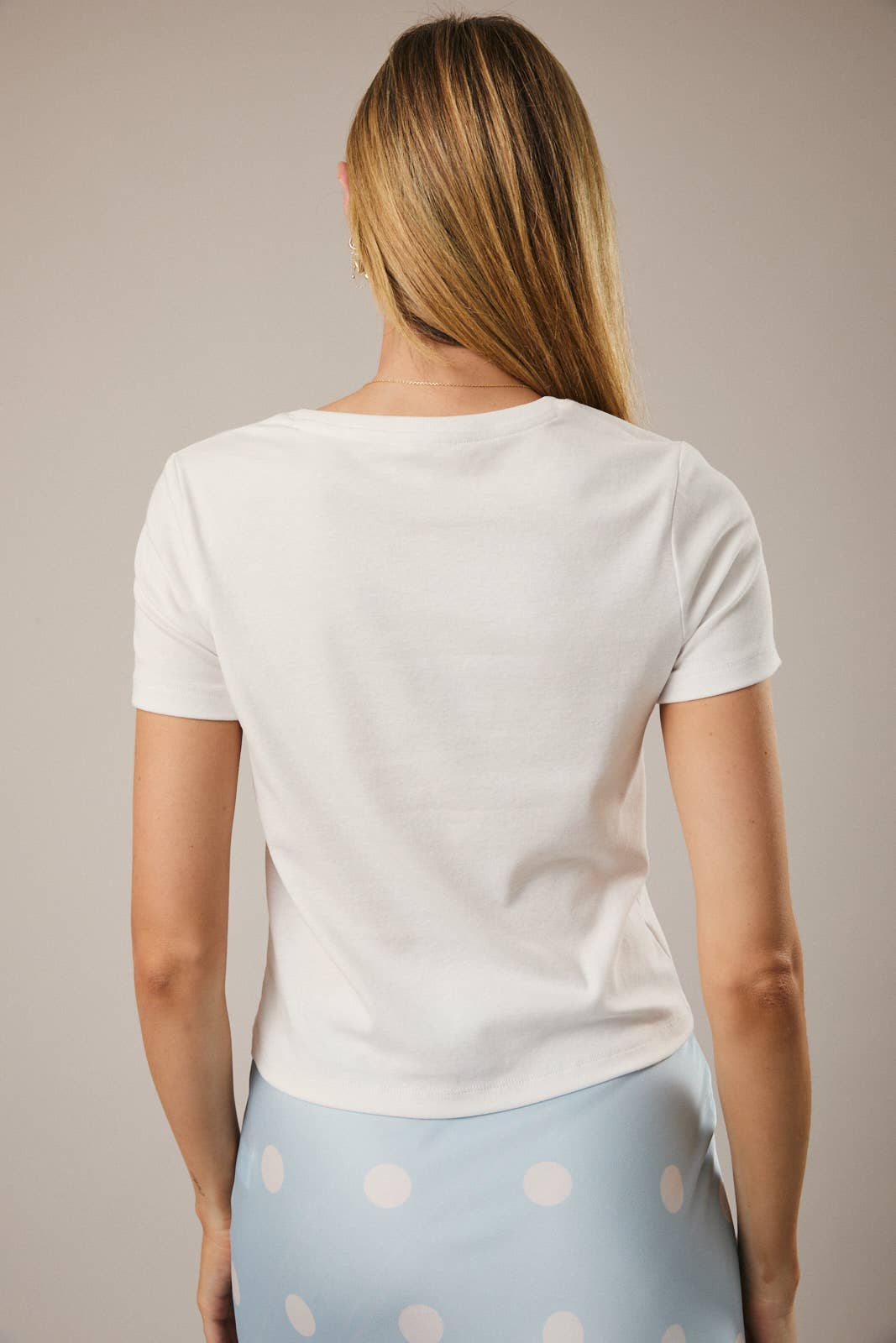 CREW NECK SHORT SLEEVE "OYSTER" PRINT BABY T-SHIRT