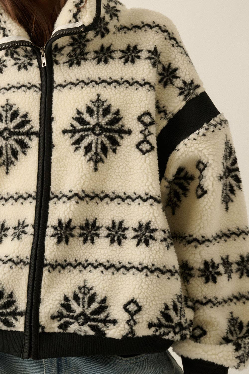 Faire Isle Sherpa Fleece Jacket