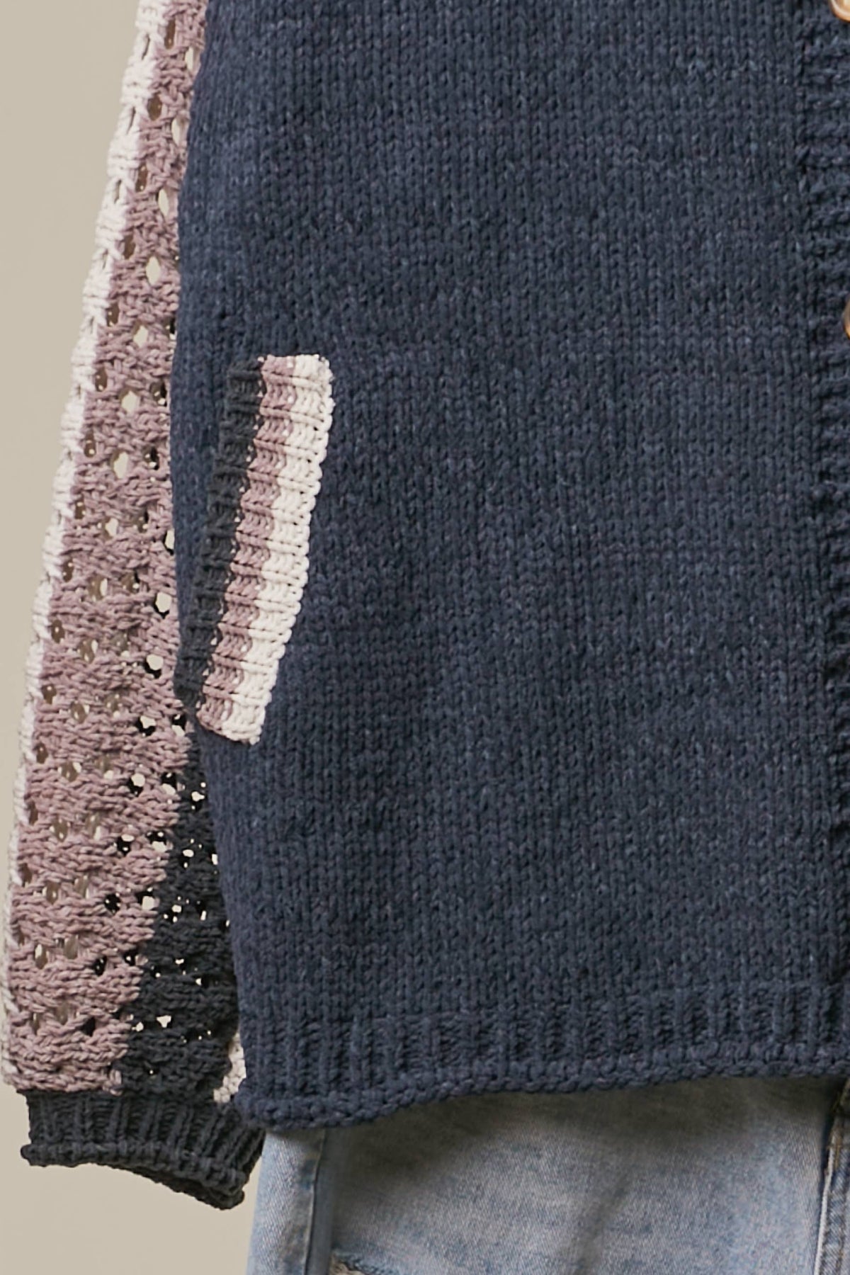 Crochet hoodie Sweater