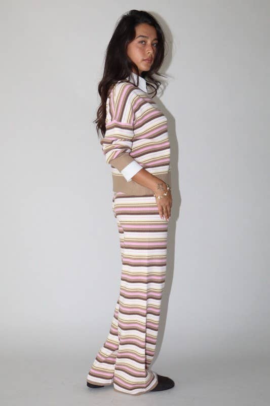 Multi Stripe Knit Top