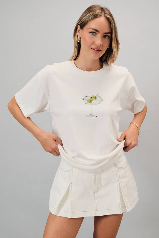 Crew neck seashell t-shirt