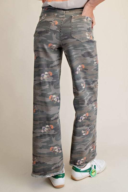 camo stretch twill pants