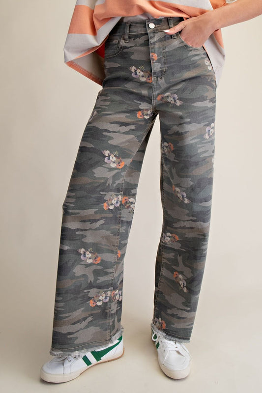 camo stretch twill pants