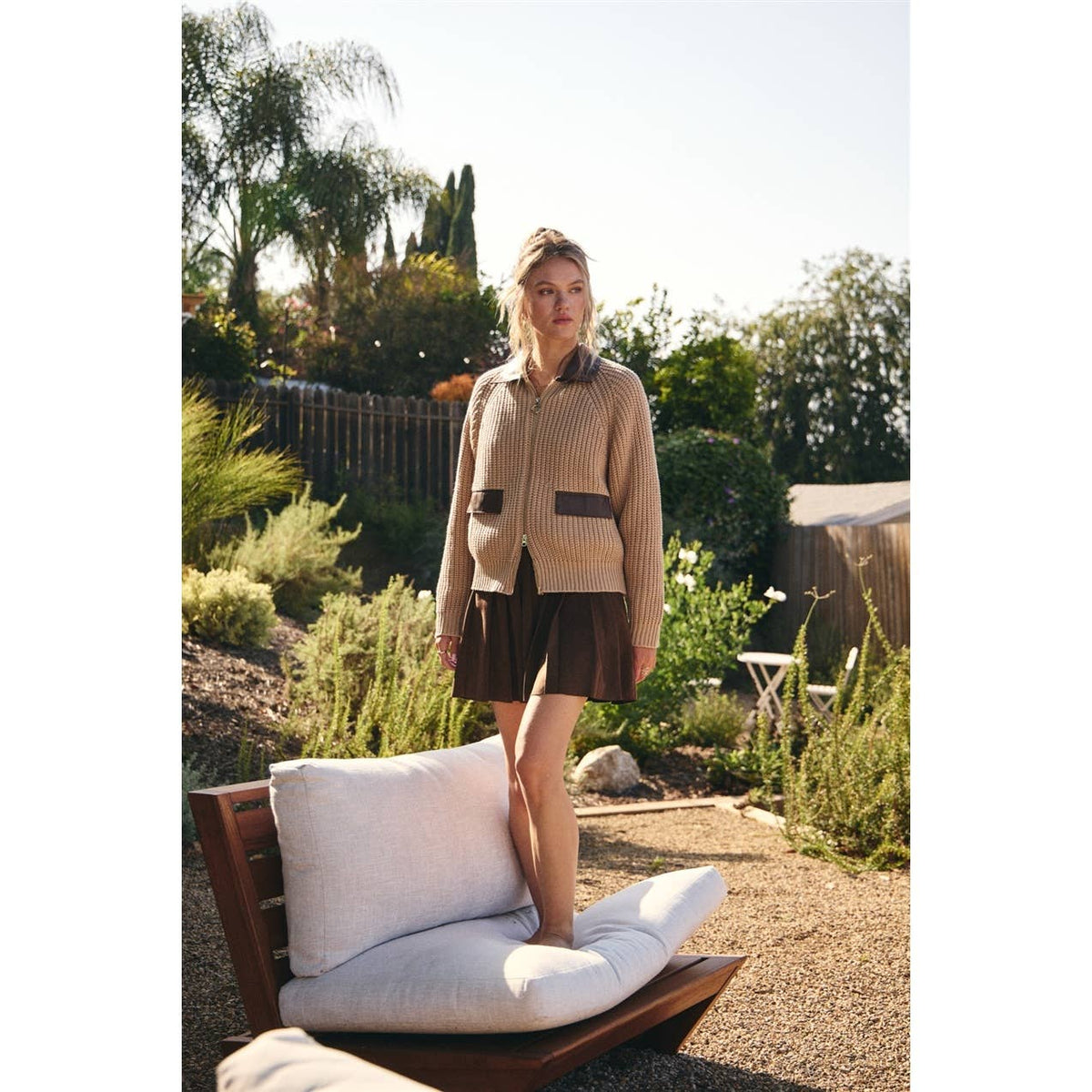 2 way Vegan Sweater Jacket