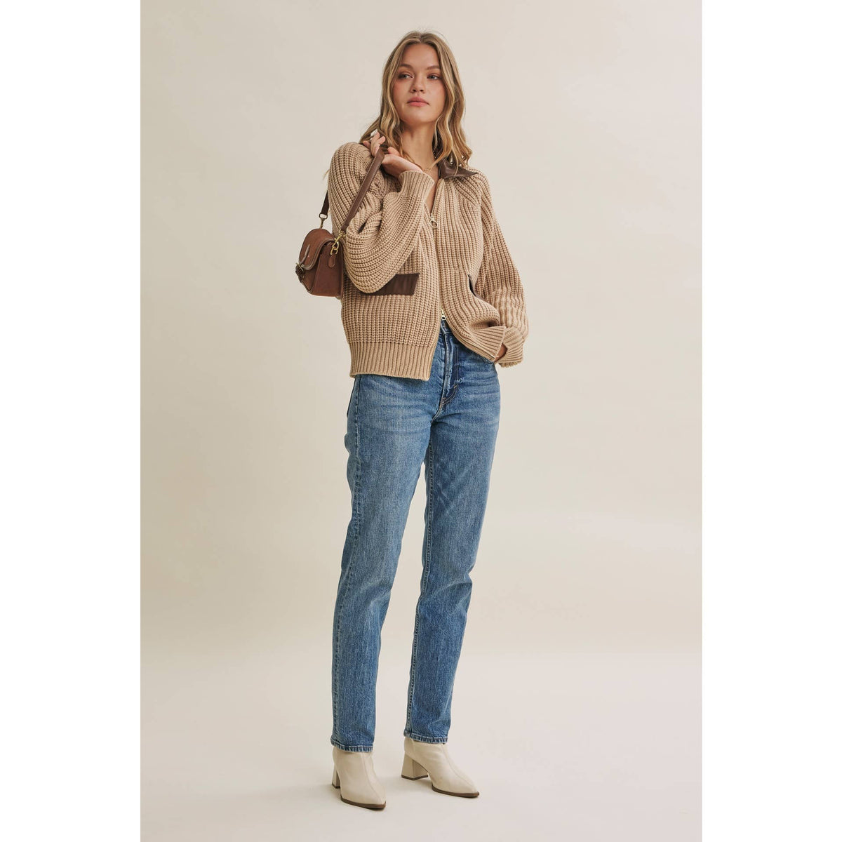 2 way Vegan Sweater Jacket
