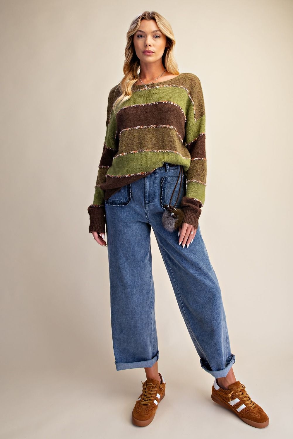 Striped Knit Sweater