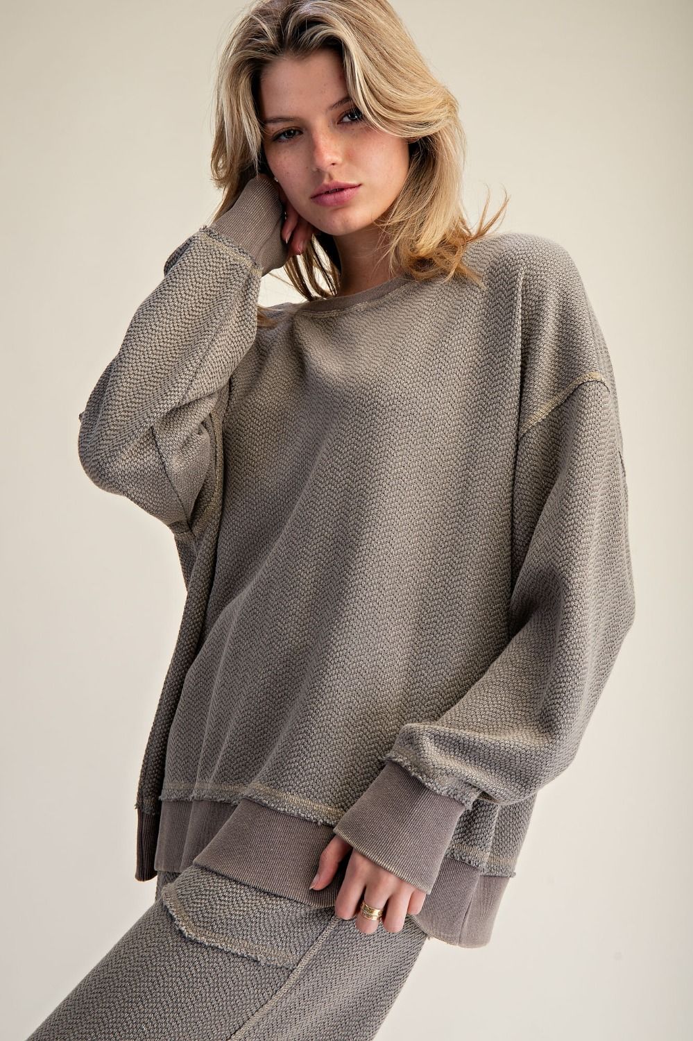 mineral washed top ash olive