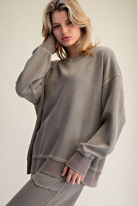 mineral washed top ash olive