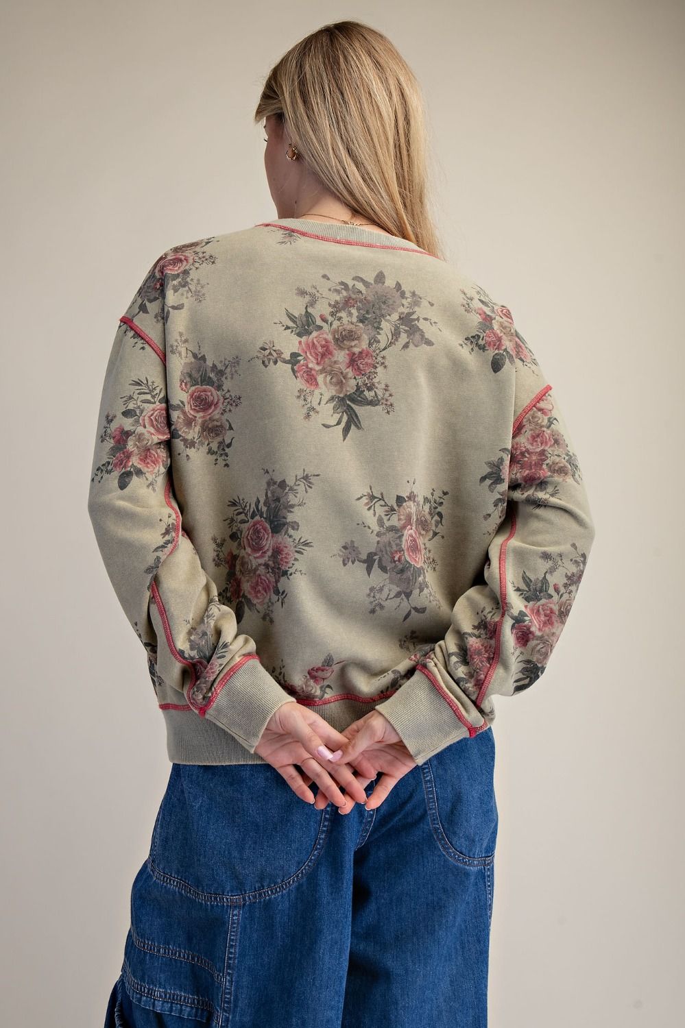 Floral Bouquet French Terry Top