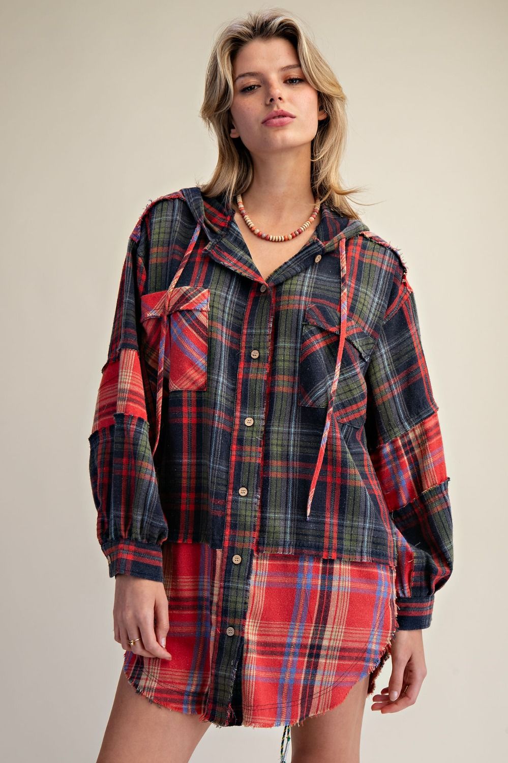 Plaid Flannel Hoodie