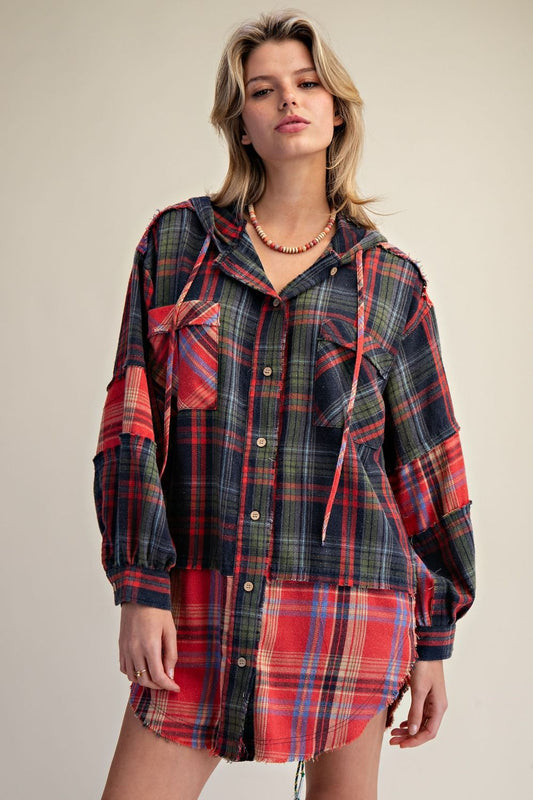 Plaid Flannel Hoodie