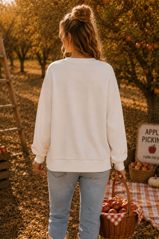 Patchwork Pumpkin Sweatshirt