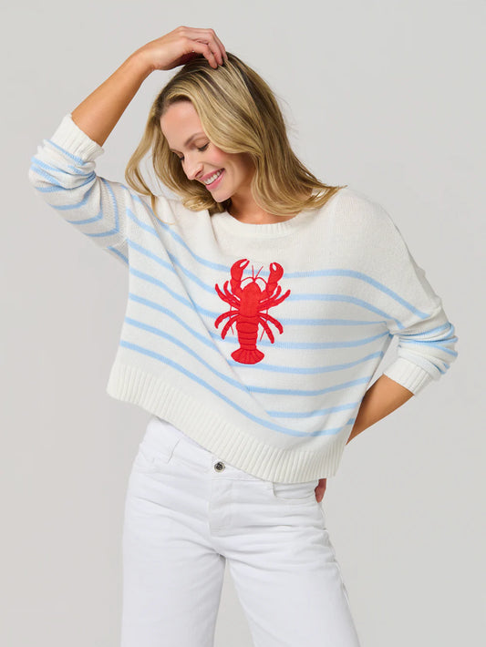 lobster striped sweater