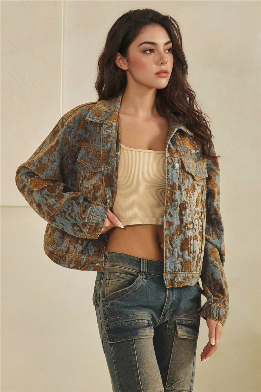 Burnout Denim Jacket